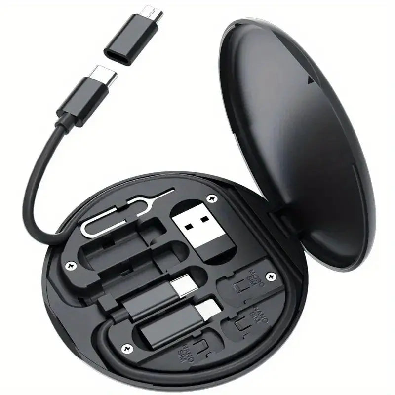 5 in 1 Portable Data Cable Storage Box