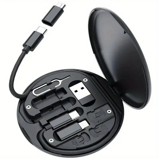 5 in 1 Portable Data Cable Storage Box