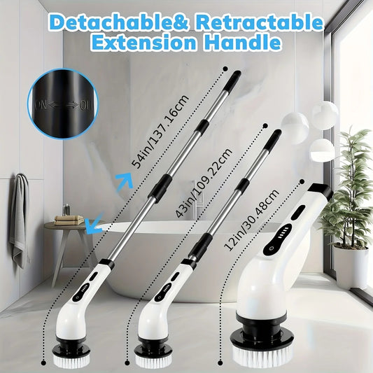 Electric Spin Scrubber with 9 Brush Heads