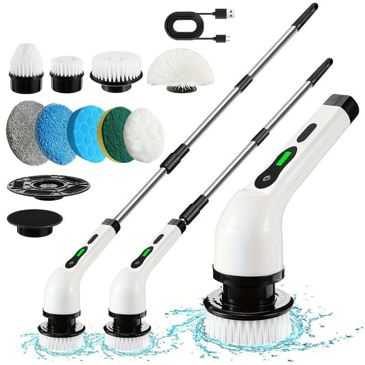 Electric Spin Scrubber with 9 Brush Heads