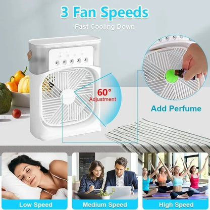 3-in-1 Portable Ice Fan Humidifier