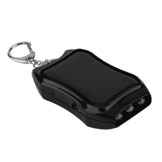 Solar Phone Power Bank Flashlight Keychain